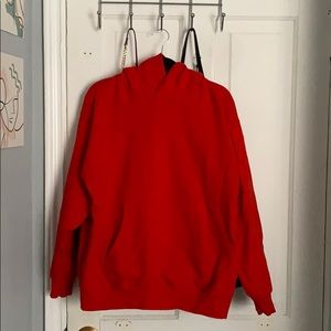 TNA cozy AF hoodie **IN RED**